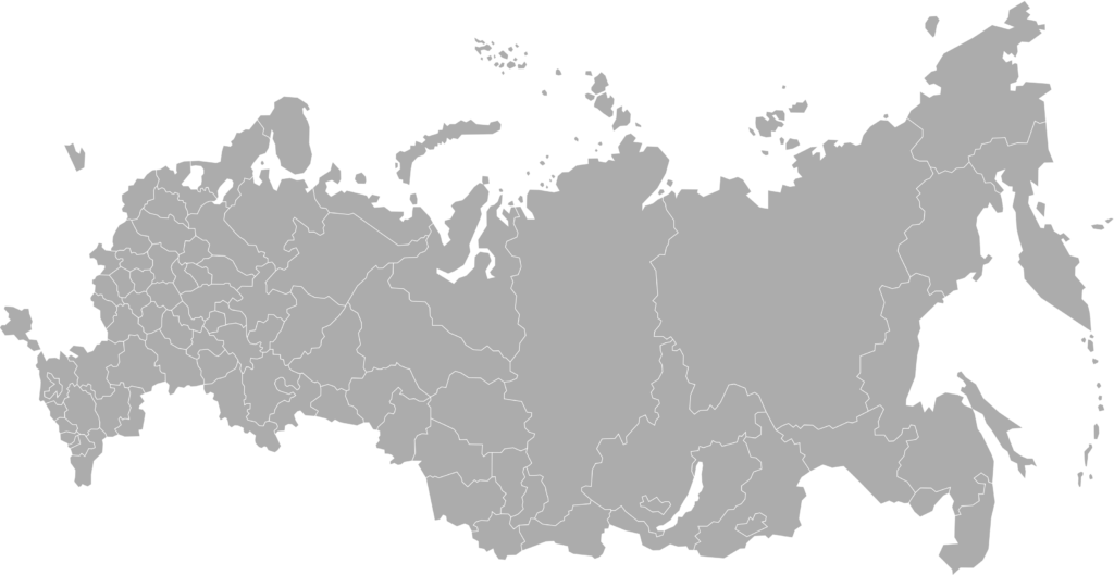 Map of our branches in Russia